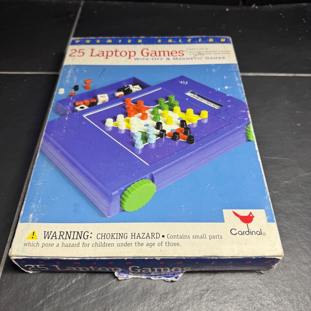 Cardinal‎ 25 Laptop Games Premier Edition Travel Magnetic Wipe-Off Board Blue